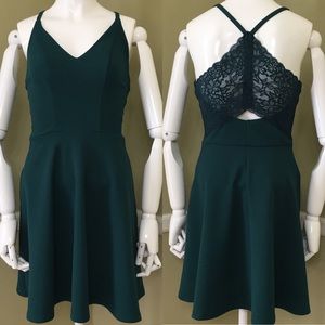 Speechless Lace Racerback A-line, V-neck, Skater